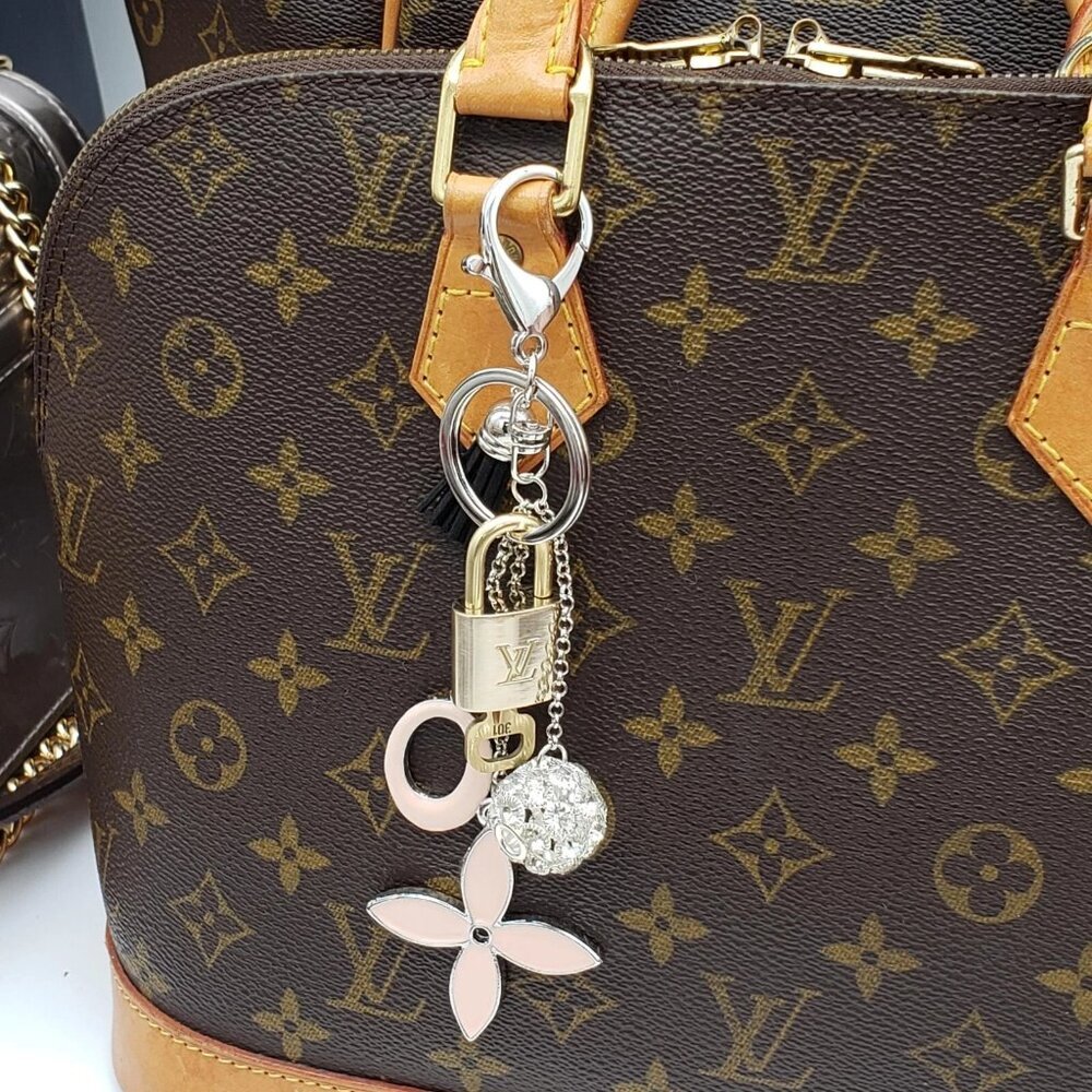 Authentic Louis Vuitton Lock & Key with unbranded Bagcharm, Keycharm, Keychain